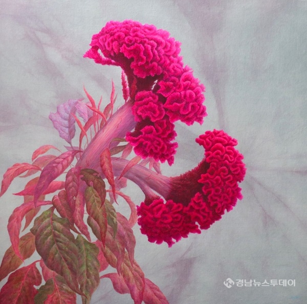 유명혜 작가의 '시들지 않은 사랑' <사진제공=문화예술여행TV 문화예술기획 김성수>