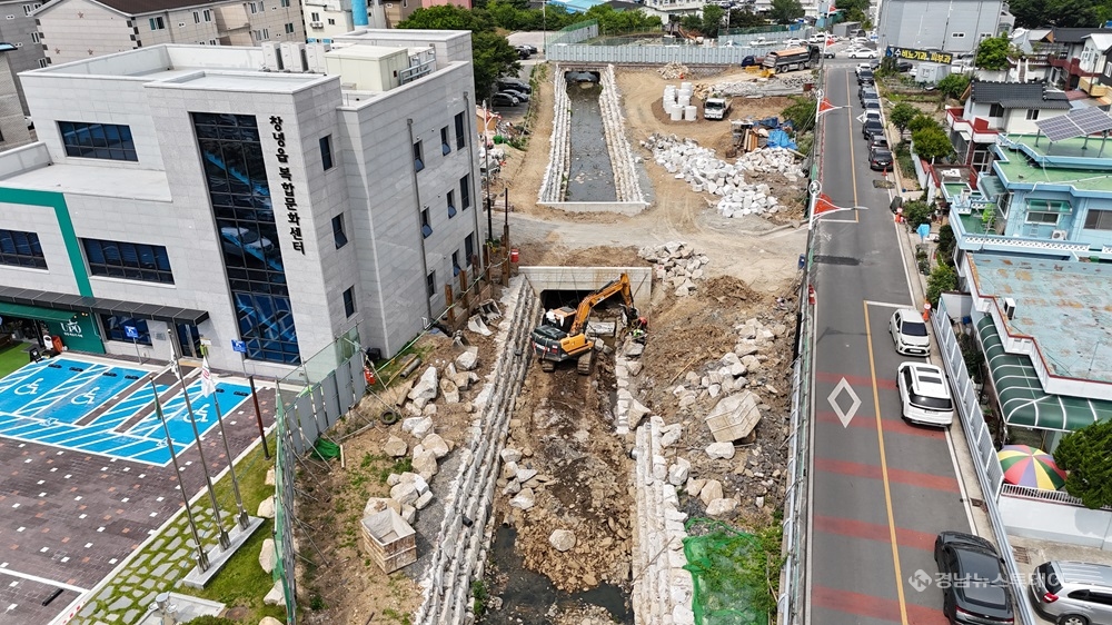 창녕군 창녕읍 일원 자연재해 예방사업 전경 <사진제공=창녕군>