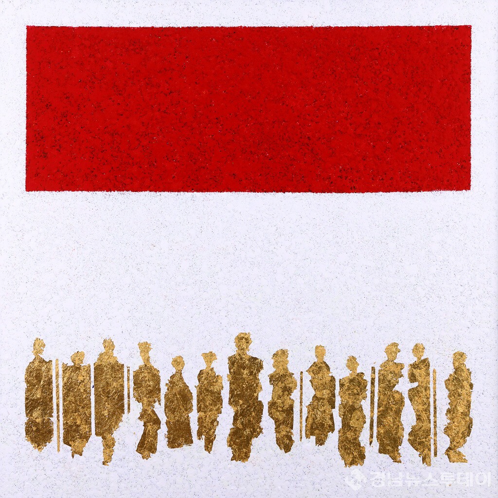 21C Last Supper2 97 97 Mixed medium and 24k Pure Gold leaf 2019 (사진제공=문화예술여행TV 문화예술기획 김성수)