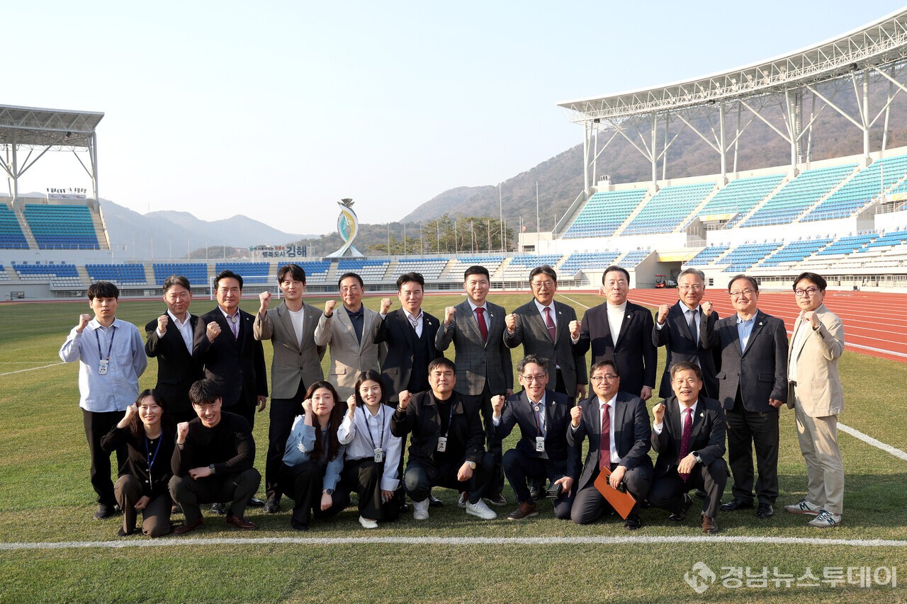 대한체육회 유승민회장  소년체전 준비상황 점검 김해시 방문(사진제공=김해시)