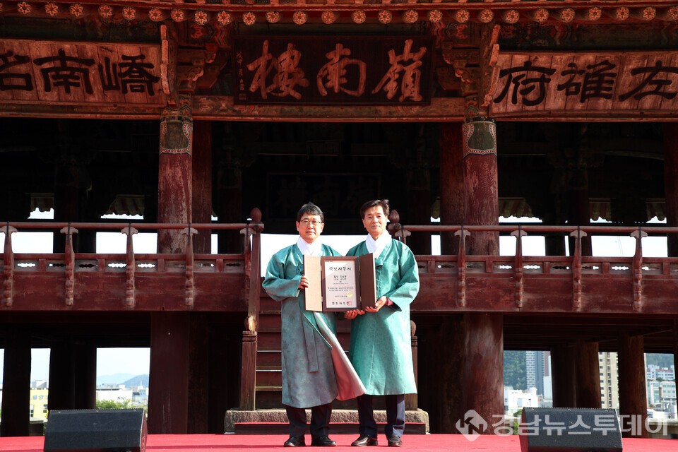 영남루 국보 승격 (사진제공=밀양시)