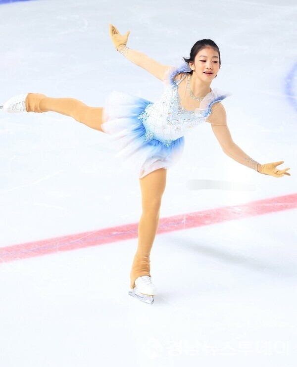 오지민 선수 경기사진 (사진제공=김해시)