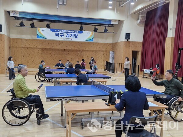 진주시장애인체육회가 25일부터 28일까지 4일간 진주시 장애인 문화체육센터(반다비)를 주경기장으로 ‘제2회 진주시장애인체육대회’와 ‘제6회 진주시장애인어울림체육대회’를 개최한다. (사진제공=진주시)