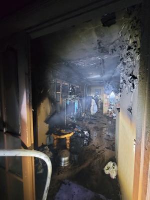 고성읍 복합건축물서 화재...3명 경상