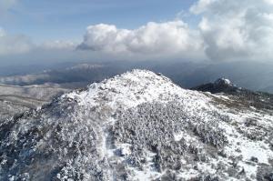 [포토] 하늘에서 내려다 본 지리산국립공원 설경