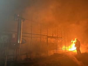 진주시 금곡면 소재 고추재배 비닐하우스에서 화재