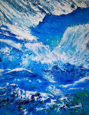 서양화가 민경숙 작가, 고래가족으로 전하는 행복 메시지 "Sing of Love" 개인전