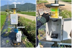 경상국립대 이원훈 교수, 멸구류 유인·포획 장치 ‘광파장 유인트랩’ 현장 실효성 입증